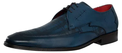 Produktbild von Jeffery West Leder-Brogue-Schuhe, Blau 44 EU