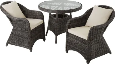 Produktbild von tectake® Aluminium Rattan Sitzgruppe Zürich wetterfest und UV-beständig