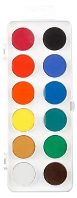 Productafbeelding van KOH Farbkasten, school, waterverfset, 12 kleuren, wit