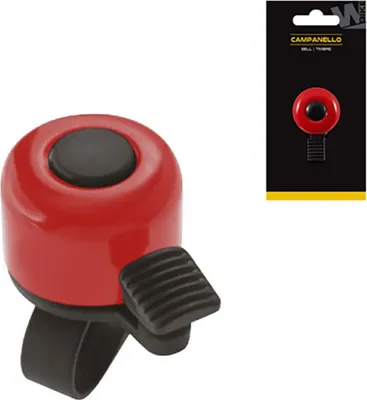 Image de Sonnette de vélo Wag Din Din 34 mm, rouge  Rouge, taille unique