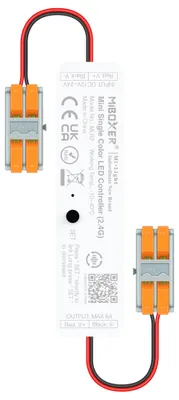 Produktbild von MiBoxer MLR2 Mini LED Controller 2,4 GHz – Dimmer für einfarbige LED Streifen 12-24 V – 6 A Funkempfänger