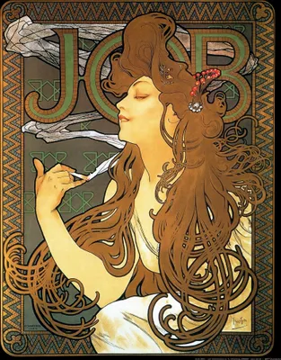 Obrázek produktu pro Alfons Mucha umělecký obraz - JOB, 1896 (50 x 40 cm)