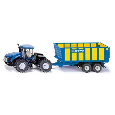 Image de SIKU Farmer - Tracteur New Holland avec remorque Joskin, 1:50