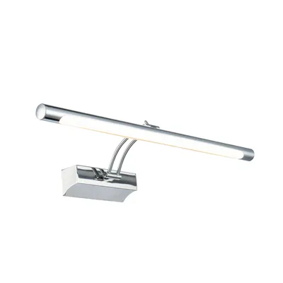 Image de Applique LED, métal, chrome, H 72 cm