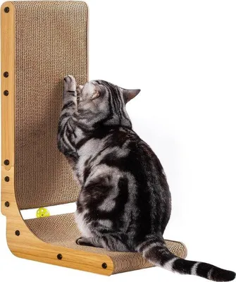 Obrázek produktu pro Kočičí škrabadlo, 60 cm, karton, na zeď a do rohu, velké