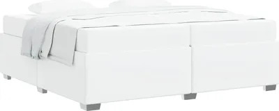 Produktbild von vidaXL Bettrahmen Weiß 200 x 200 cm Stoff