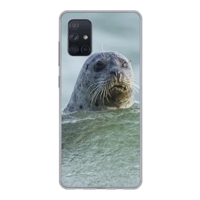 Produktbild von MuchoWow® Handyhülle Schutzhülle Hülle für Samsung Galaxy A51 5G Nordsee - Seehund - Wasser Silikon Softcase Handy Hülle - Abbildung