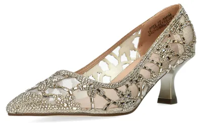 Produktbild von Misstyl by Laura Vita Damen Pumps Strasssteine Transparent MIMA 01, Größe:38 EU, Farbe:Gold