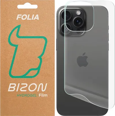 Produktbild von Hydrogel Folie für die Rückseite für iPhone 15 Pro Max, Bizon Glass Hydrogel Back, 1 Stück