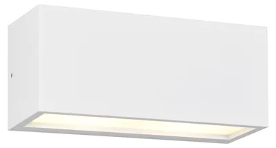 Obrázek produktu pro Venkovní nástěnné svítidlo, bílý hliník, 2 plameny, Up Down, V 11 cm