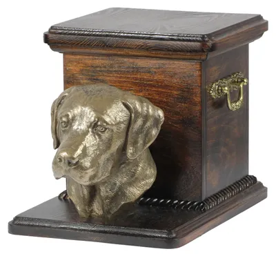 Obrázok produktu pre Labradorský retriever urna na popol psa so sochou, elegantná urna pre psa, výnimočná urna s bustou psa značky Art-Dog