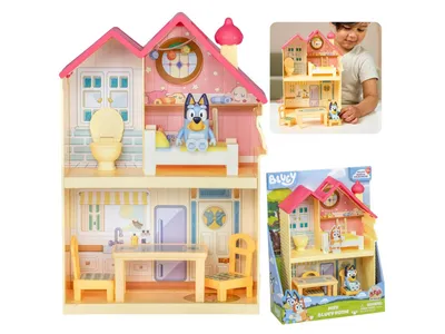 Obrázek produktu pro Bluey, Sada mini rodinného domku + figurka Bluey, dětské figurky 3+