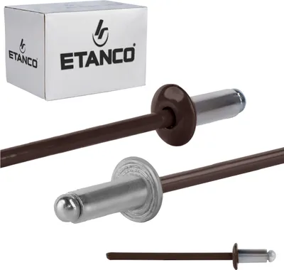 Image de Rivets ouverts en aluminium 3,2x6mm RAL8017