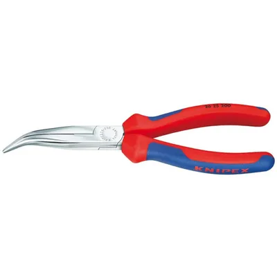 Produktbild von Knipex 26 25 200, Diagonale Zange, 2,5 mm, 7,3 cm, Stahl, Blau, Rot, 200 mm