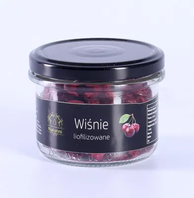 Zdjęcie produktu dla Wiśnie Liofilizowane Połówki Polskie Pyszne 25G