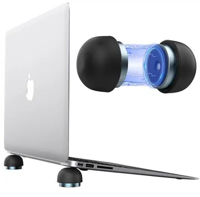 Immagine prodotto di Set di supporto per laptop in plastica, nero, portatile, ergonomico