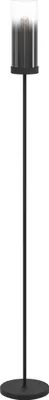Produktbild von EGLO Stehlampe Toothill, Rauchglas Lampe Wohnzimmer, Standleuchte aus Metall und Glas bedampft in Schwarz, Uplight mit E27 Fassung, 160 cm
