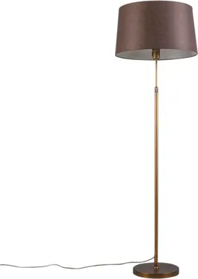 Zdjęcie produktu dla Lampa stojąca brązowa z brązowym kloszem 45 cm regulowana - Parte