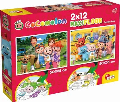 Obrázek produktu pro Oboustranné podlahové puzzle 2x12el. Pojďme se projít 91126 LISCIANI Cocomelon