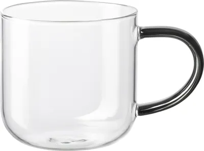 Produktbild von ASA coppa Glas Becher mit grauem Henkel 0,4l