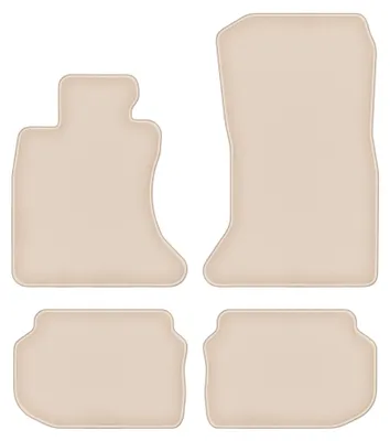 Produktbild von Velours-Fußmatten für BMW 5 F10 xDrive 2010-2013 (Limousine) – 4-tlg, Beige, passgenau – Wielganizator FORTUNA