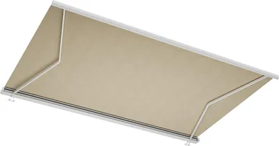 Produktbild von Elektrische Markise mit LED-Beleuchtung & Vollkassette - 5 x 3,5 m - Acrylstoff - Beige - GALAXA