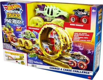 Obrázek produktu pro Hot Wheels Monster Trucks HXT05, Monster truck a sada tratí, 4 rok/roky, Plast, Kov, Vícebarevný