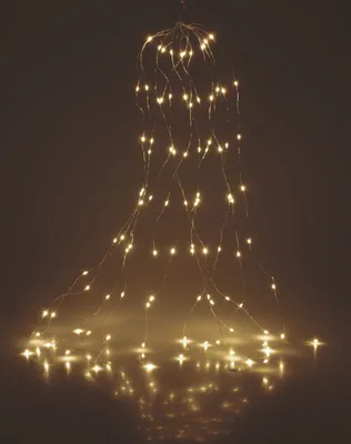 Produktbild von Draht Lichterkette warm weiß - 300 cm / 300 LED - Deko Weihnachts Leuchtdraht für Außen Outdoor