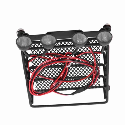 Obrázok produktu pre Strešný nosič s LED svetlami (4 biele LED) pre Axial SCX10 1/10 RC auto