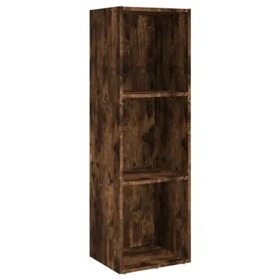 Image de vidaXL Bibliothèque/armoire TV chêne fumé 36x30x114cm bois composite
