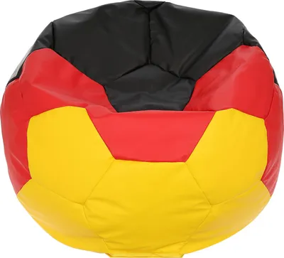 Produktbild von Ecopuf - Sitzsack Fußball, Bean Bag im Flaggen-Design: Deutschland