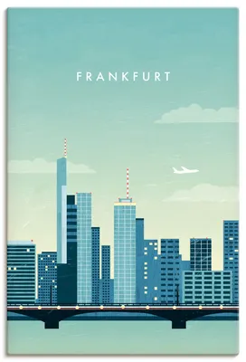 Produktbild von ARTland Leinwandbild Frankfurt Größe: 60x90 cm