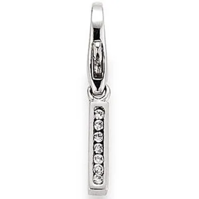 Produktbild von GOOIX GXC313 Charms Damen Charm Silber Buchstabe I Zirkonia weiß