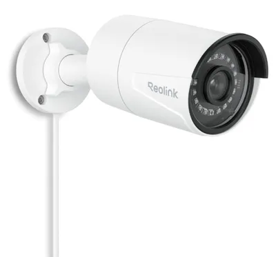 Obrázok produktu pre Reolink 5MP PoE vonkajšia monitorovacia kamera, inteligentná vonkajšia IP kamera na detekciu osôb/aut so zvukom a slotom na kartu microSD, IR nočné videnie, časozberné snímanie, RLC-510A (aktualizovaná verzia RLC-410)
