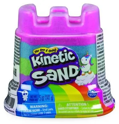 Zdjęcie produktu dla Kinetic Sand KNS ACK RbwCastleSglCtnrBP S20 MX GML, Piasek kinetyczny dla dzieci, 3 lat(a), Wielobarwny