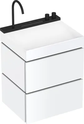 Obrázek produktu pro hansgrohe toaletní skříňka Xilesa E 580x470mm, š 2 skříňky PushOpen, matná bílá