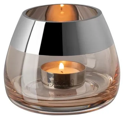 Produktbild von Fink Windlicht Bella Sand mit Platinrand (15cm)