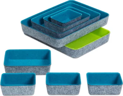 Produktbild von Betzold Filzschalen-Set, verschiedene Größen, 9-tlg.