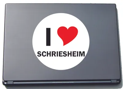 Produktbild von I Love Aufkleber Decal Sticker Laptopaufkleber Laptopskin 210 mm mit Stadtname SCHRIESHEIM