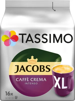 Produktbild von Tassimo Jacobs Caffè Crema Intenso XL | 16 T Discs, Kaffeekapseln