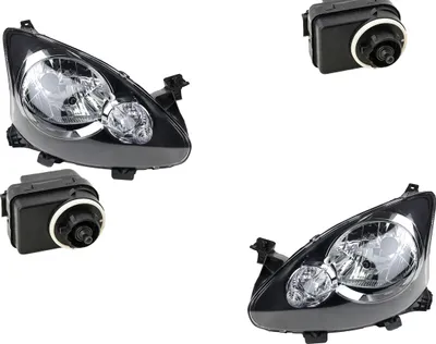 Produktbild von Scheinwerfer passend für Toyota Aygo B10 07/05- H4 Links Rechts inkl. Stellmotor 6224C0 9602407480 9632162280 811700H010 811700H011 811300H010 Johns