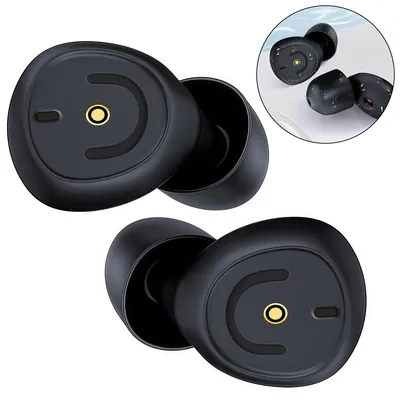 Produktbild von Lärmreduzierungs Ohrstöpsel,45db,Silikon Geräuschunterdrückung,für Konzerte, Schnarchen,wiederverwendbare Gehörschutz-Ohrstöpsel, schwarz