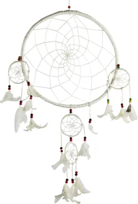 Produktbild von Traumfänger - Mobile - Deko - Durchmesser 32 cm weiß