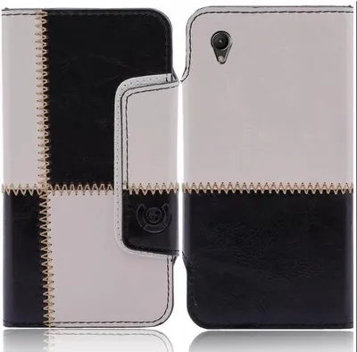 Produktbild von Sony Xperia Z (L36H) numia Bookstyle Nahtmuster Schwarz-Weiss