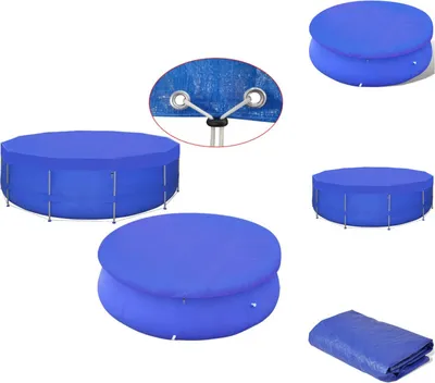 Immagine prodotto di vidaXL Copertura per piscina PE rotonda 460 cm 90 g/m² - Coperture e sottocoperture per piscine