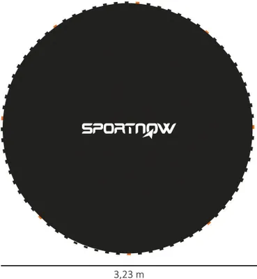 Obrázek produktu pro Skákací podložka na trampolínu - Náhradní podložka - Ø 323 cm - Kulatá - Pro kardio trénink - Na nohy - Černá
