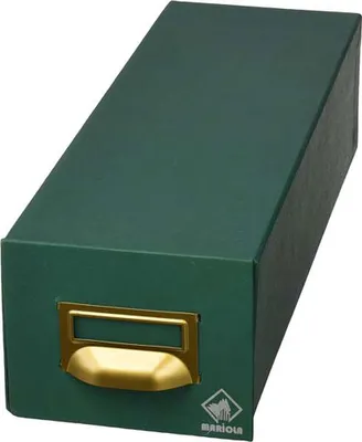 Produktbild von Geltex beschichtete Kartonschachtel für 1000 Karteikarten (220x155x350 mm) mariola 4-1000