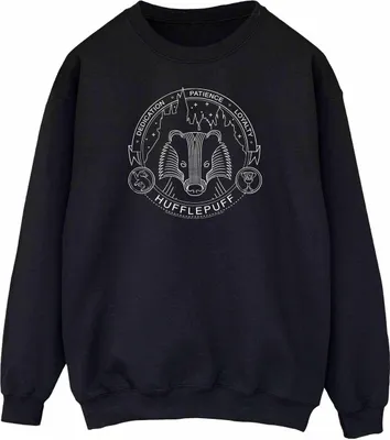 Produktbild von Harry Potter - "Hufflepuff" Sweatshirt für Damen BI1978 (M) (Schwarz)