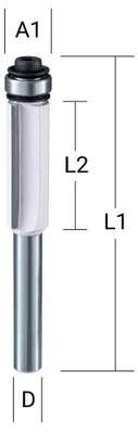 Produktbild von Makita Bündigfräser 2-schneidig 12,7 - D-47737