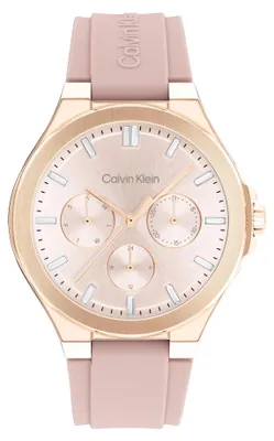 Produktbild von Calvin Klein Multi Zifferblatt Quarz Uhr für Damen Kollektion Vibrancy mit Blush